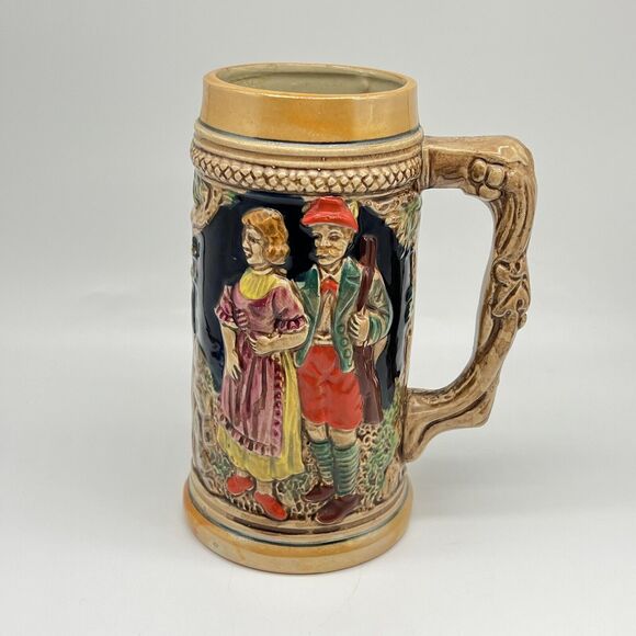 Vintage Napcoware Lusterware German Beer Stein Mug Cup 1960s Japan 7” Ceramic - Picture 14 of 14